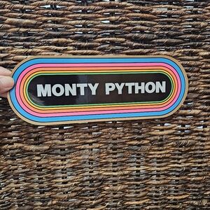 Vintage 1980's KLOS 95.5 radio station MONTY PYTHON bummer sticker